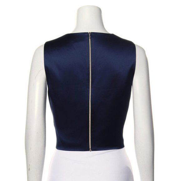 L'Agence Plunge Neckline Sleeveless Crop Top - Picture 2 of 2